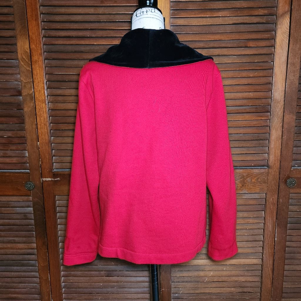 Lauren Ralph Lauren Toggle Blazer W Velvet Collar - Picture 2 of 9
